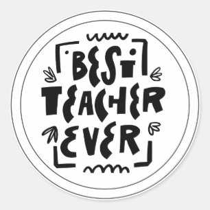 Adesivo de Professor Engraçado Preto e Branco Limp