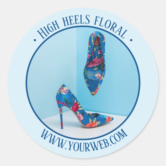 Adesivo de promoção de produto de foto (Frente)