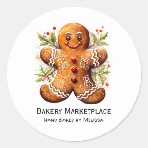 Adesivo de promoção de produtos da padaria de pão-