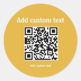 adesivo de promoção personalizado de código QR per