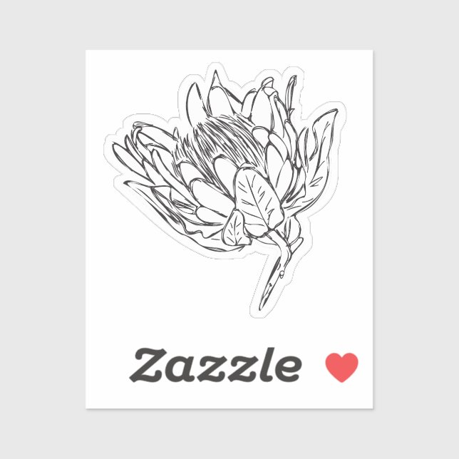 Adesivo de proteína preto e branco com corte perso (Folha)