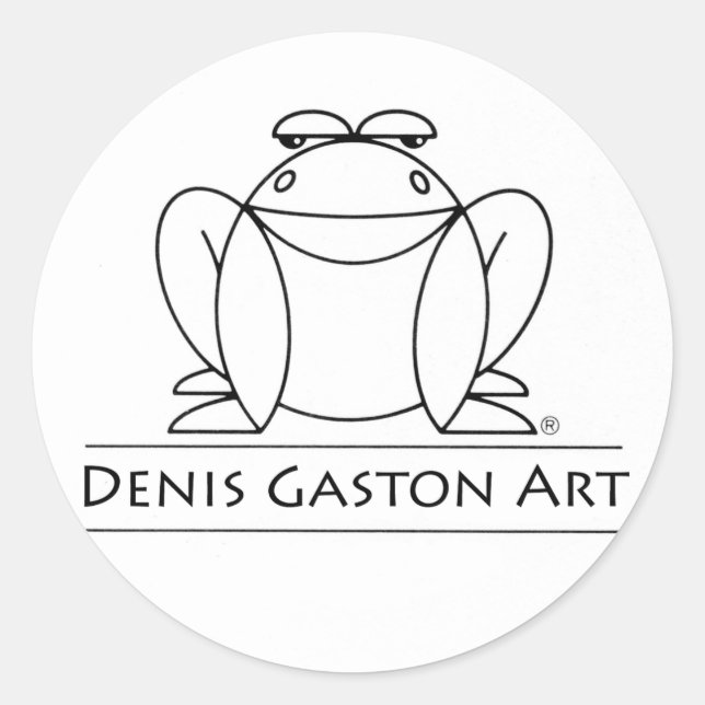 Adesivo de rã para arte Denis Gaston (Frente)