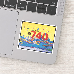 Adesivo de rádio CBC 740