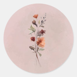 Adesivo de Ramo Floral Outonal Mal-humorado