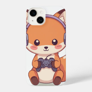 Adesivo de Raposa Gamer Fofa, Animal Gamer Kawaii,
