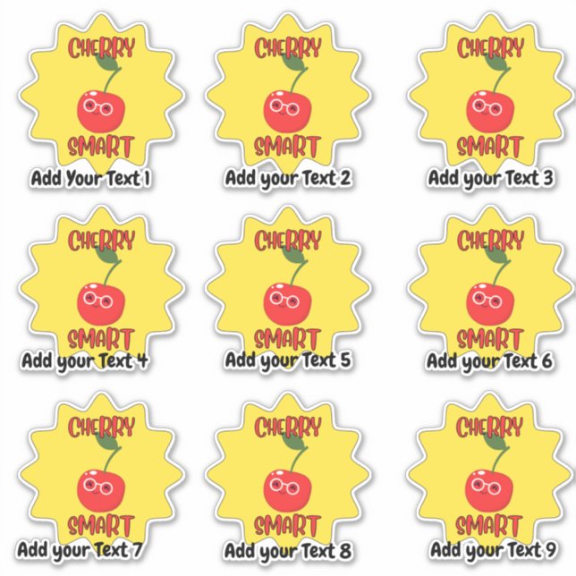 Adesivo de recompensa de professores muito intelig (Frente)