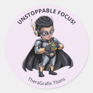 Adesivo de Recompensa Super-Herói de Terapia Pediá
