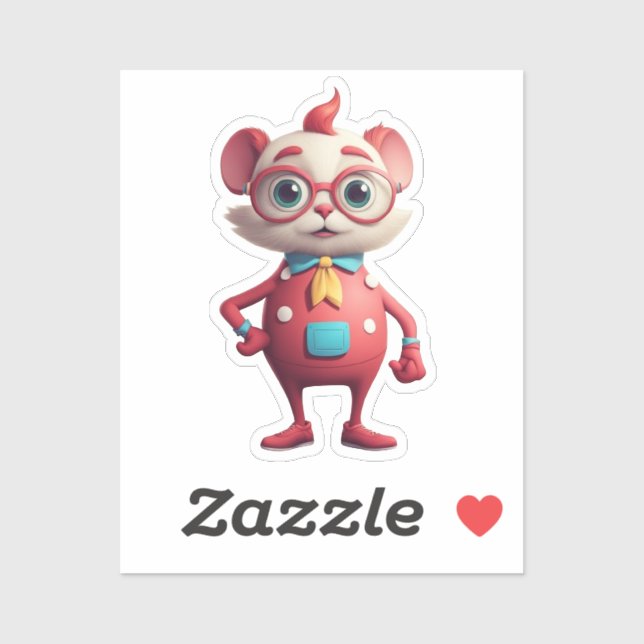 Adesivo de recorte personalizado de caractere Quir (Folha)