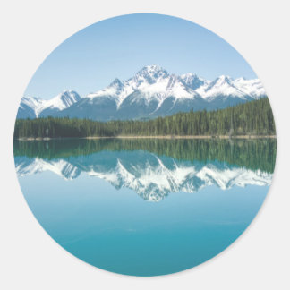 Adesivo de Reflexo de Montanha Coberto de Neve