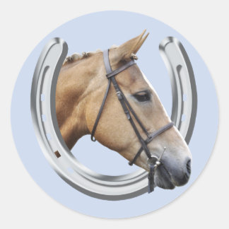 Adesivo de retrato de cavalos