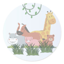 Adesivo de Revelação de Sexo de Animais da Selva