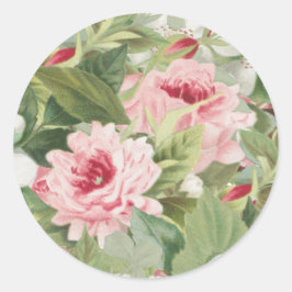 Adesivo de rosa floral elegante