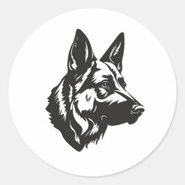 Adesivo de Rosto de Pastor Dogfather
