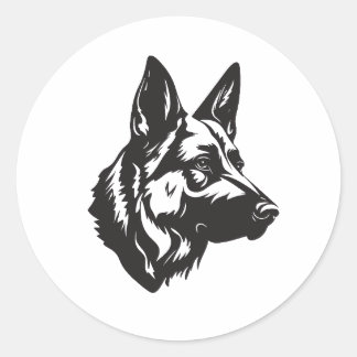 Adesivo de Rosto de Pastor Dogfather