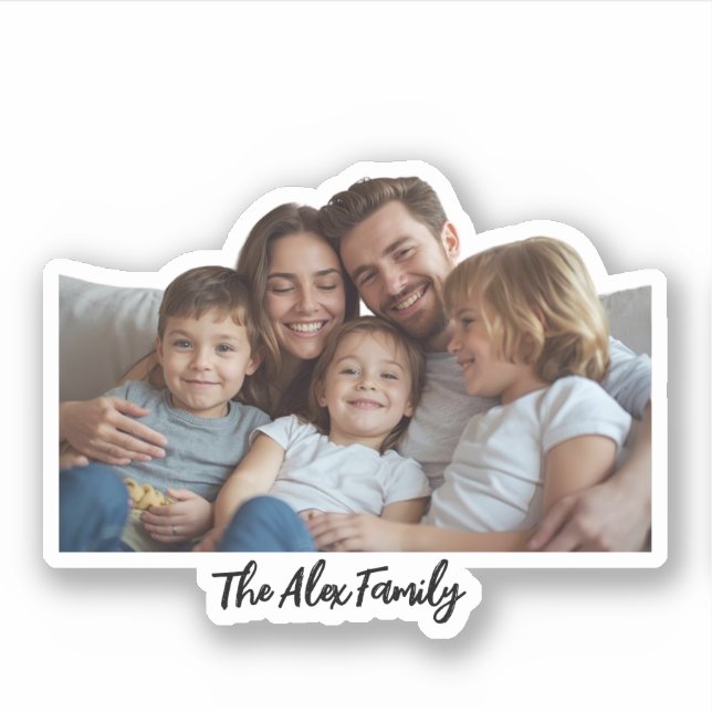 Adesivo de Rosto Engraçado com Foto Personalizada  (Frente)