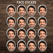 Adesivo de Rosto Personalizado – Adesivo de Foto P