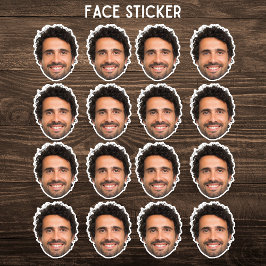 Adesivo de Rosto Personalizado – Adesivo de Foto P