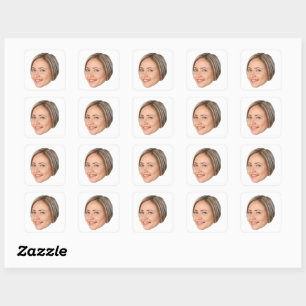 Adesivo de Rosto Personalizado, Adesivos Personali