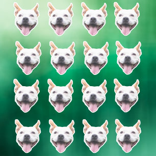 Adesivo de Rosto Personalizado, Rosto de Cachorro 