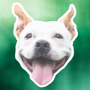 Adesivo de Rosto Personalizado, Rosto de Cachorro 