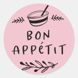 Adesivo de rótulo Bon Appétit para Pote / Tempero