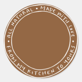 Adesivo de rótulo natural orgânico Jar / Spice