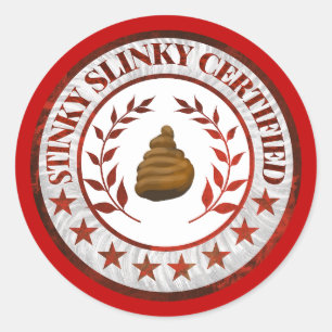 Adesivo de RV Certificado Slinky Fedorento Tanque