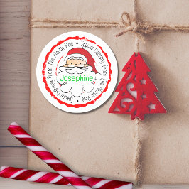 Adesivo De Santa Claus Cute Special Delivery Children