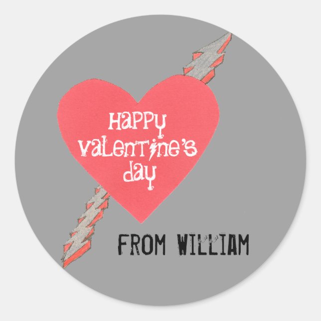 Adesivo de São Valentão (Frente)