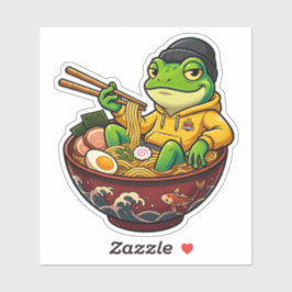 Adesivo de Sapo Ramen