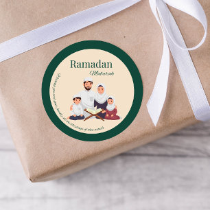 Adesivo de Saudação Islâmica do Ramadão – Tema Fam