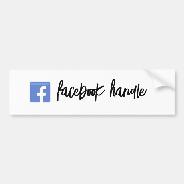 Adesivo de Script de Identificador do Facebook (Frente)