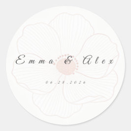 Adesivo de Selagem de Envelope de Casamento