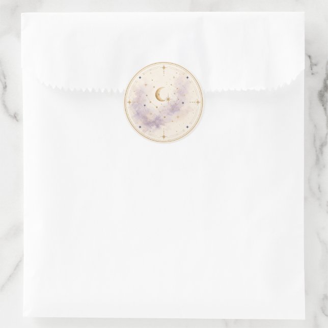 Adesivo de Selagem de Envelope de Casamento Celest (Bolsa)