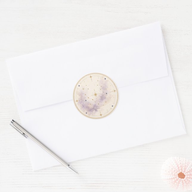 Adesivo de Selagem de Envelope de Casamento Celest (Envelope)