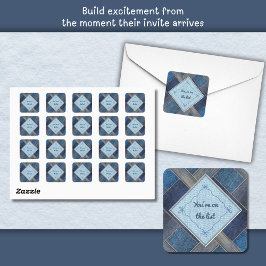 Adesivo de Selagem de Envelope Quadrado para Festa