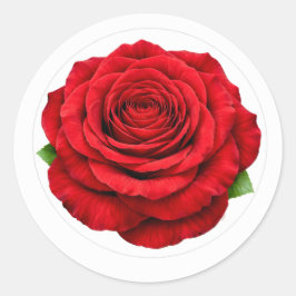 Adesivo de Selagem de Envelope Redondo Rosa Vermel
