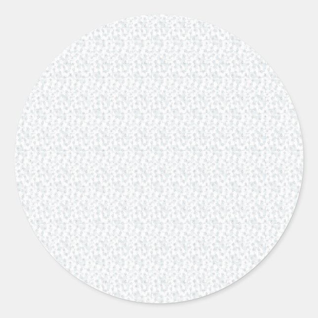 Adesivo de Selo de Casamento em Damasco Branco Ele (Frente)
