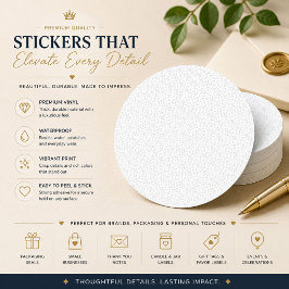 Adesivo de Selo de Casamento em Damasco Branco Ele