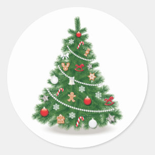 ADesivo de selo de envelope: ÁRVORE DE NATAL