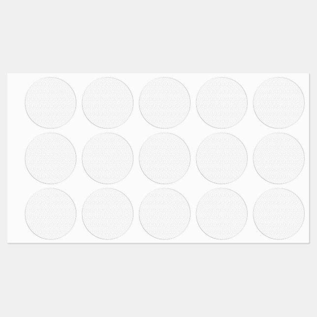Adesivo de Selo Monograma Branco Luxo (Folha)