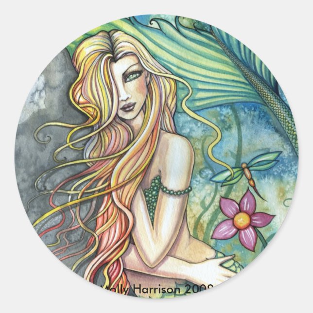 Adesivo de Sereia de Água Doce por Molly Harrison (Frente)