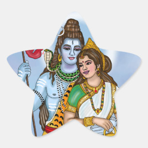 Adesivo de Shiva Parvati