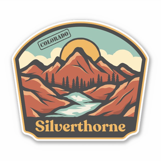 Adesivo de Silverthorne, Colorado (Frente)