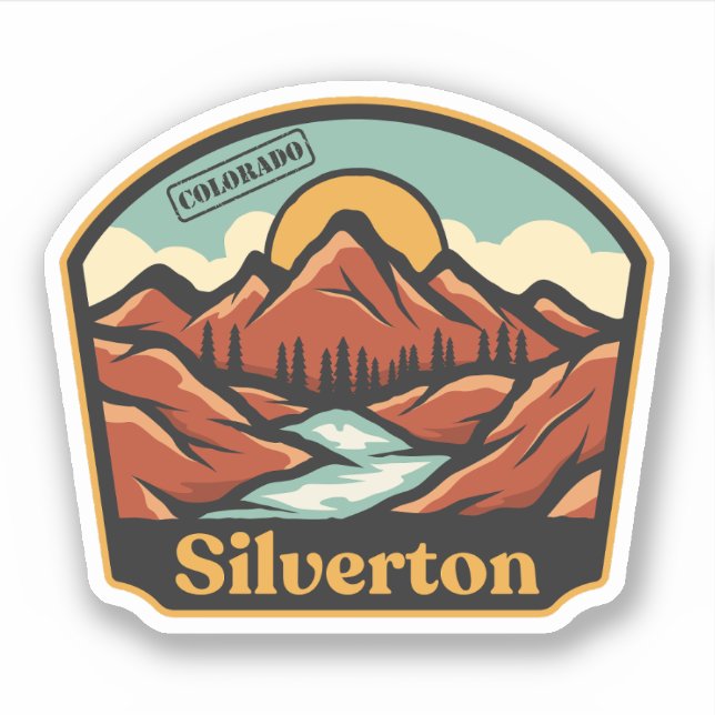 Adesivo de Silverton, Colorado (Frente)