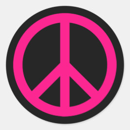 Adesivo de Símbolo da Paz Rosa