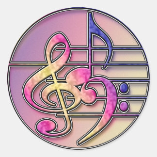 Adesivo de Símbolos de Música