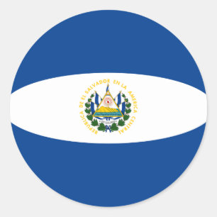 Adesivo de sinalizador de El Salvador Fisheye