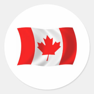 Adesivo de sinalizador do Canadá