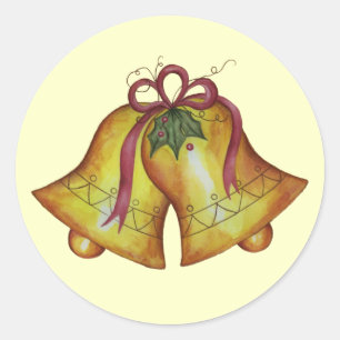 Adesivo de Sininhos de Natal Vintage